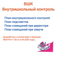 Внутришкольный контроль. ВШК. План педсоветов. План совещаний при директоре. План совещаний при завуче.